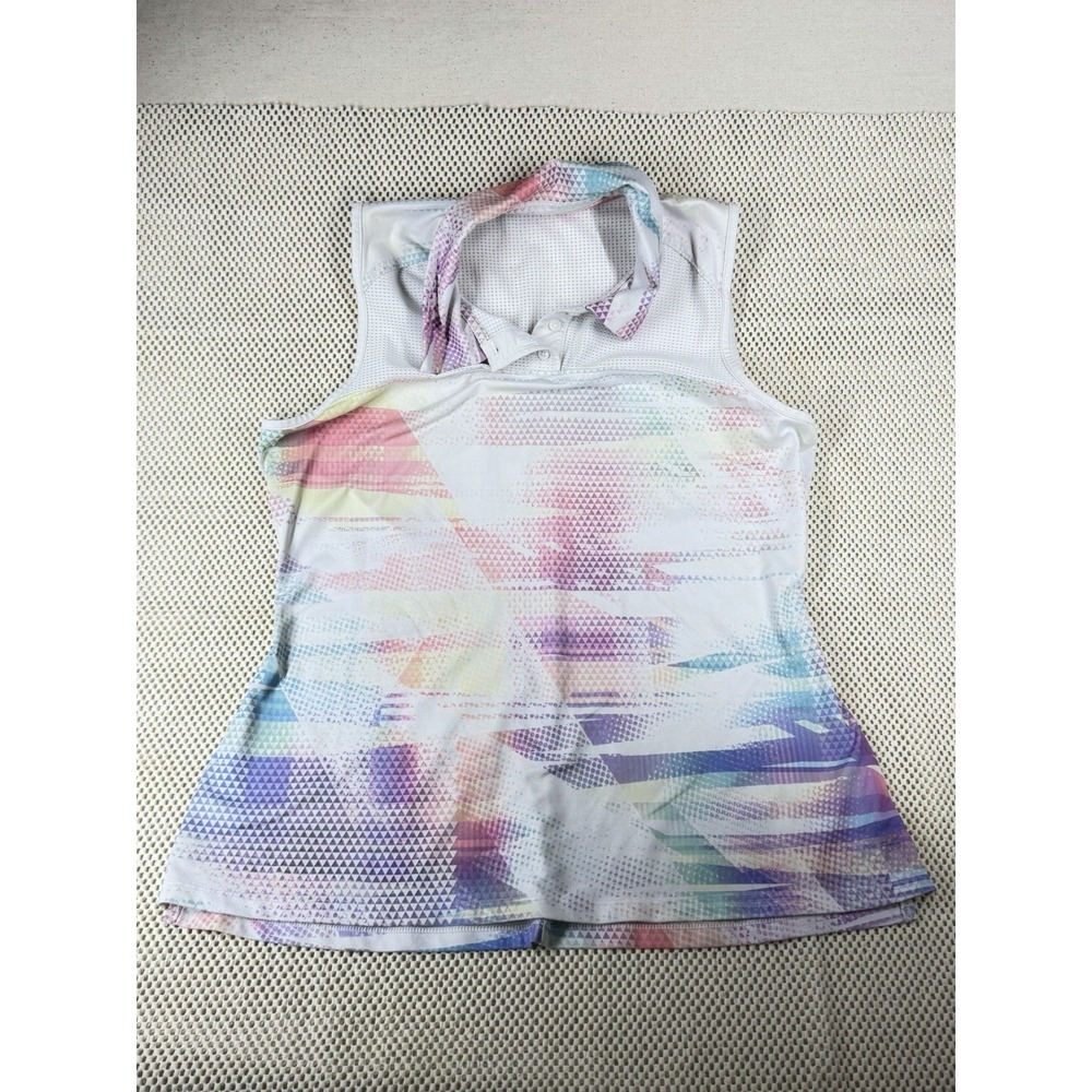 Fila Sport Women's Racerback Running Tank Blue/Purple/Pink Size L